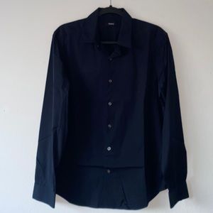 Navy Theory L/S Button Down - Size Medium